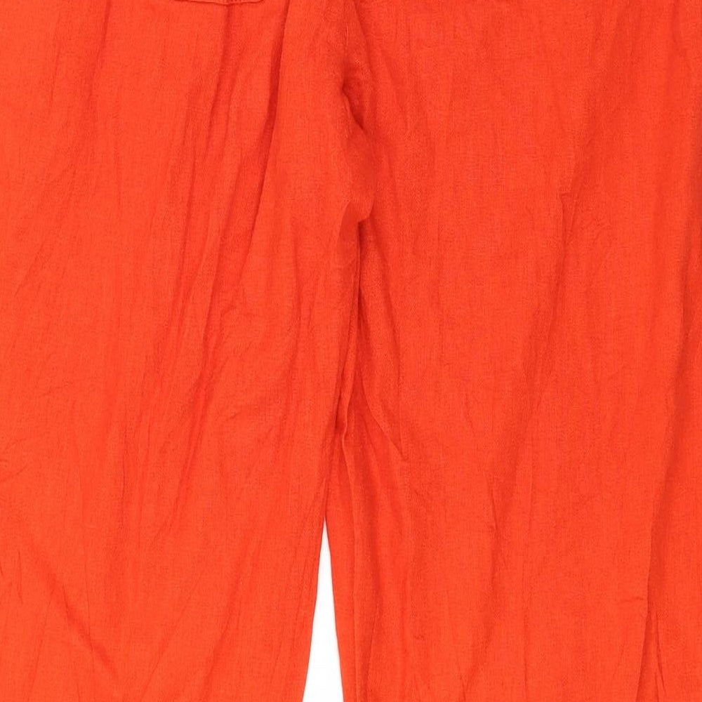 TU Womens Orange   Trousers  Size 10 L28 in