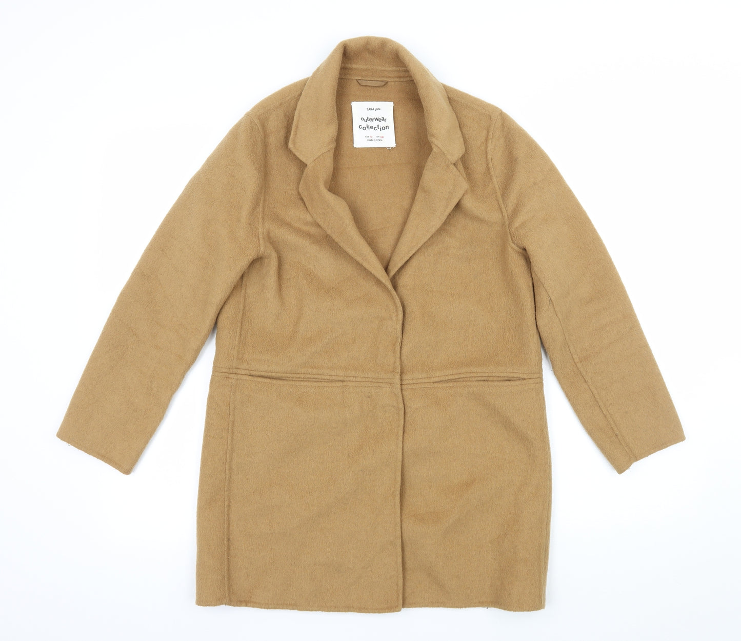 Zara Girls Brown   Overcoat Coat Size 10 Years