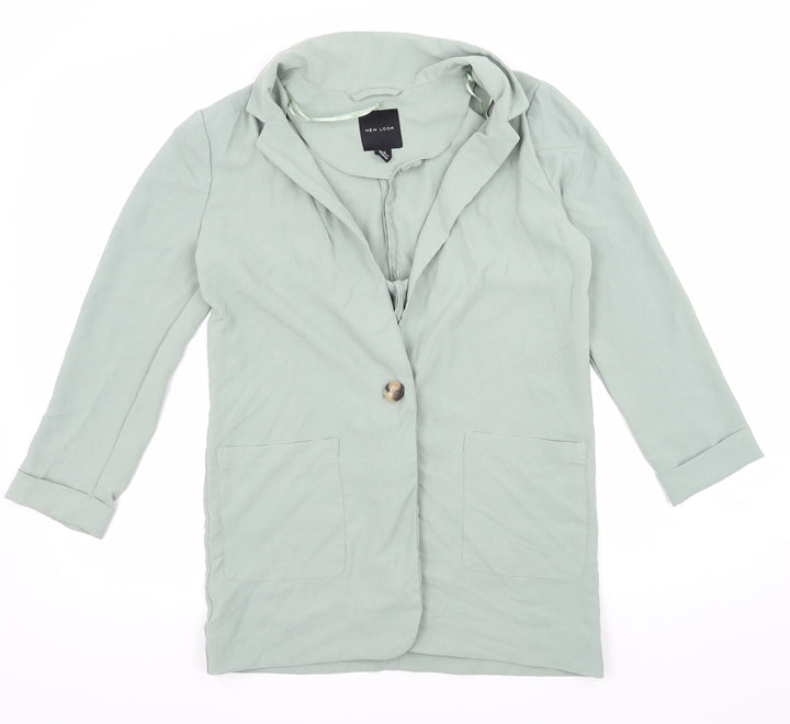 New Look Womens Green   Jacket Blazer Size 6
