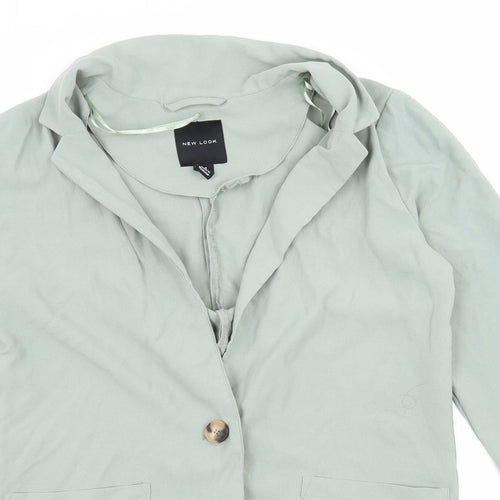 New Look Womens Green   Jacket Blazer Size 6