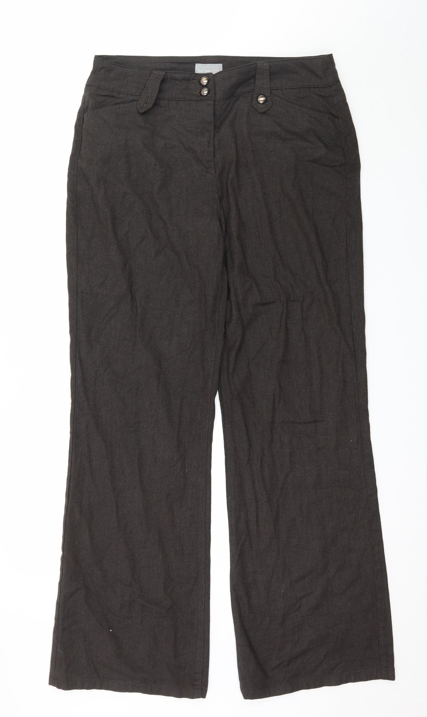 Per Una Womens Brown   Trousers  Size 14 L32 in