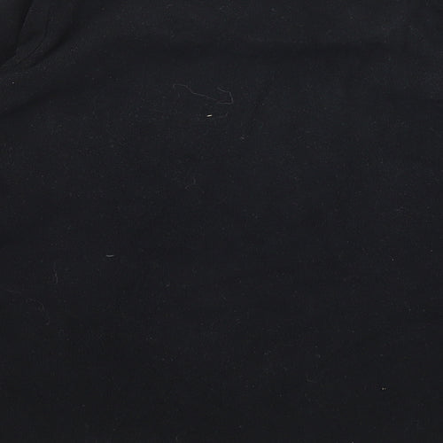 Primark Boys Black Solid Fleece  Pyjama Top Size 9-10 Years