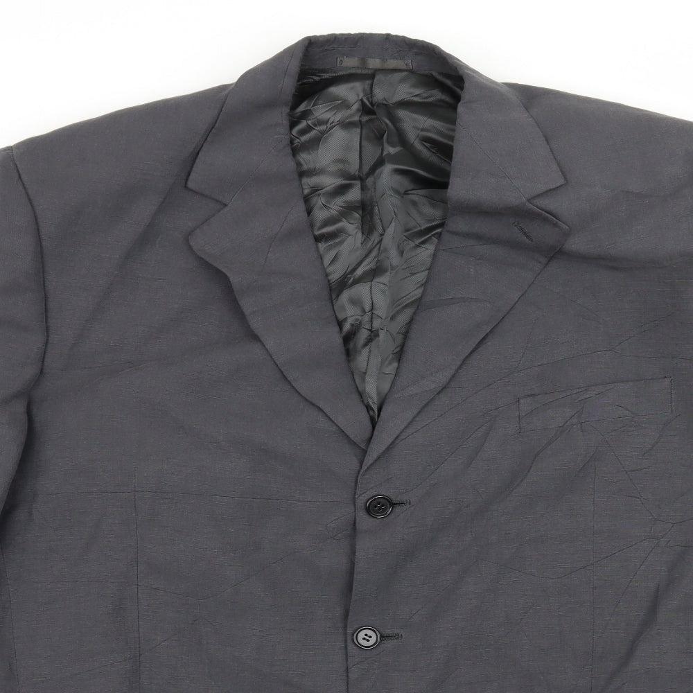 Jaeger Mens Grey   Jacket Suit Jacket Size XL