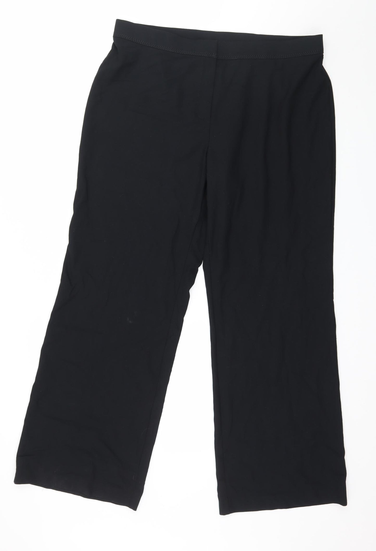 Marks and Spencer Womens Black   Trousers  Size 18 L31 in
