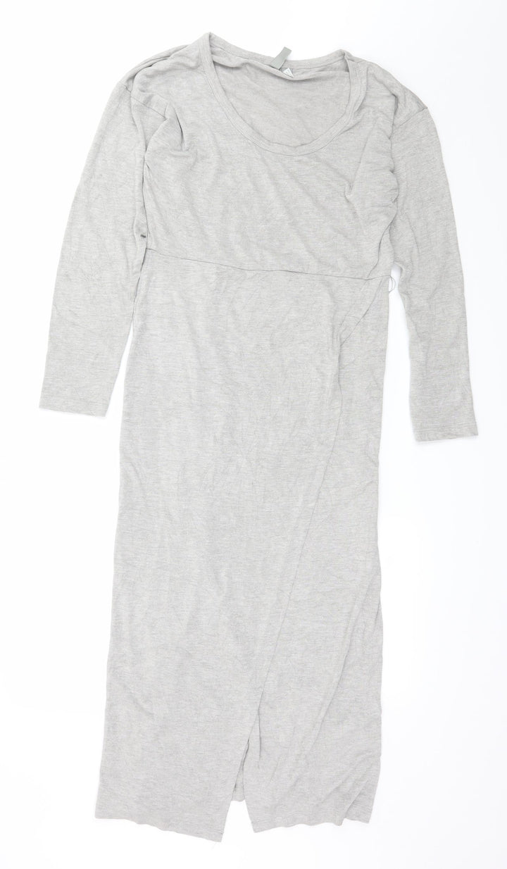 ASOS Womens Grey  Jersey T-Shirt Dress  Size 10