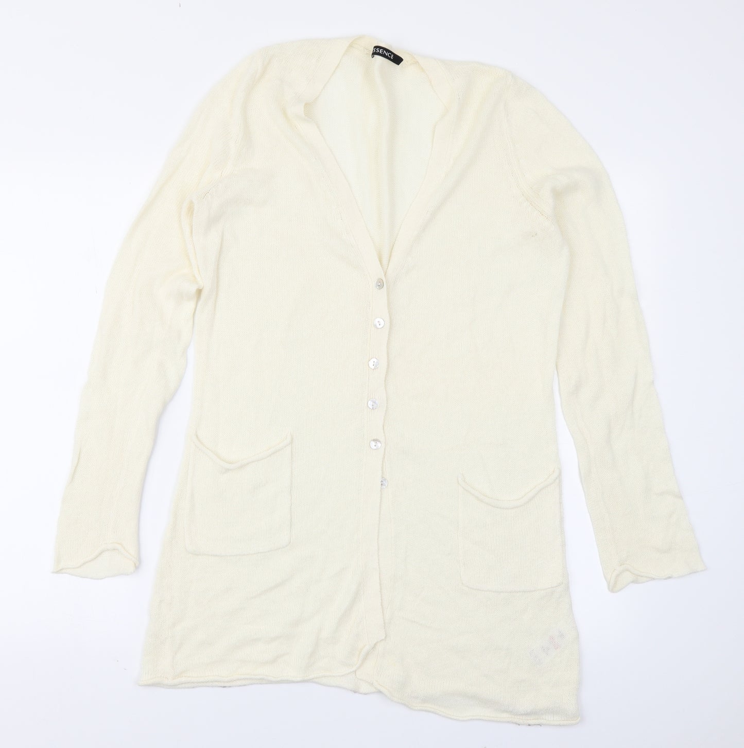 essence Womens Ivory   Cardigan Jumper Size 18