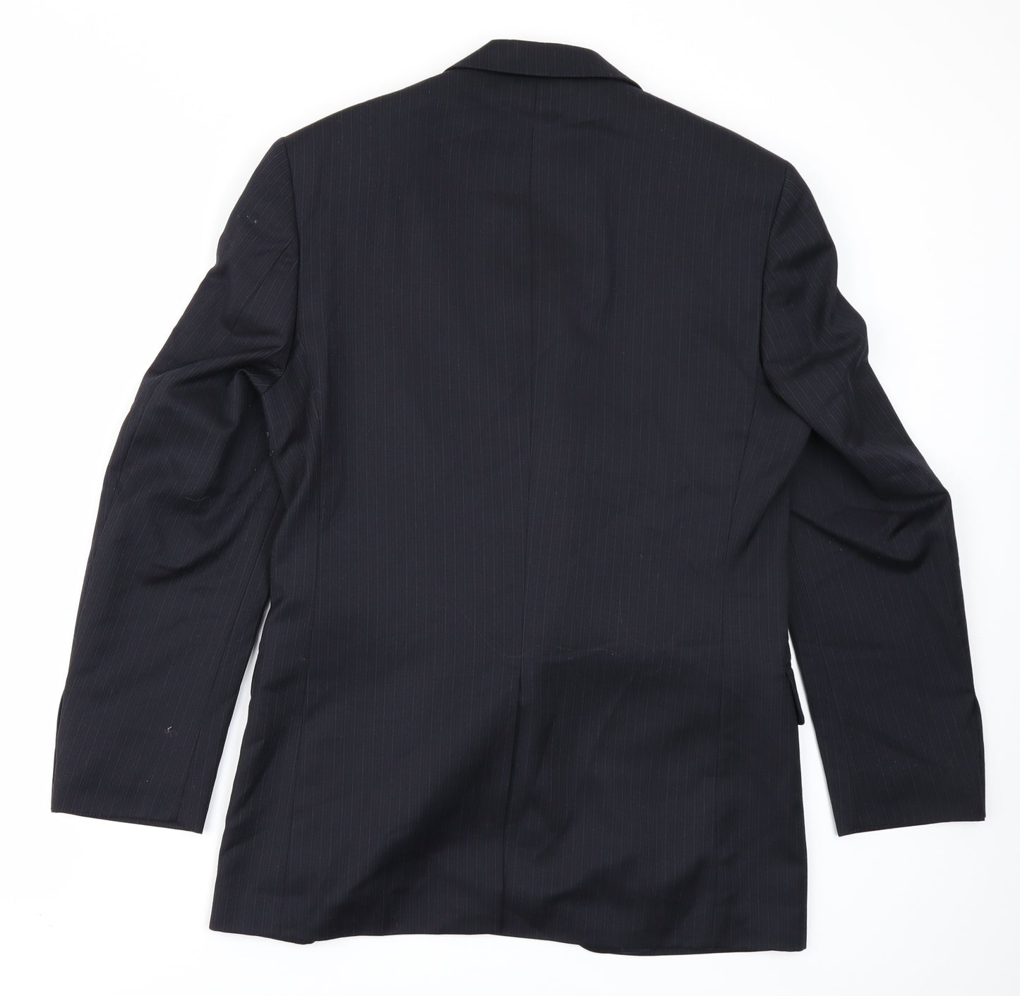 Burton Mens Black Striped  Jacket Blazer Size 36