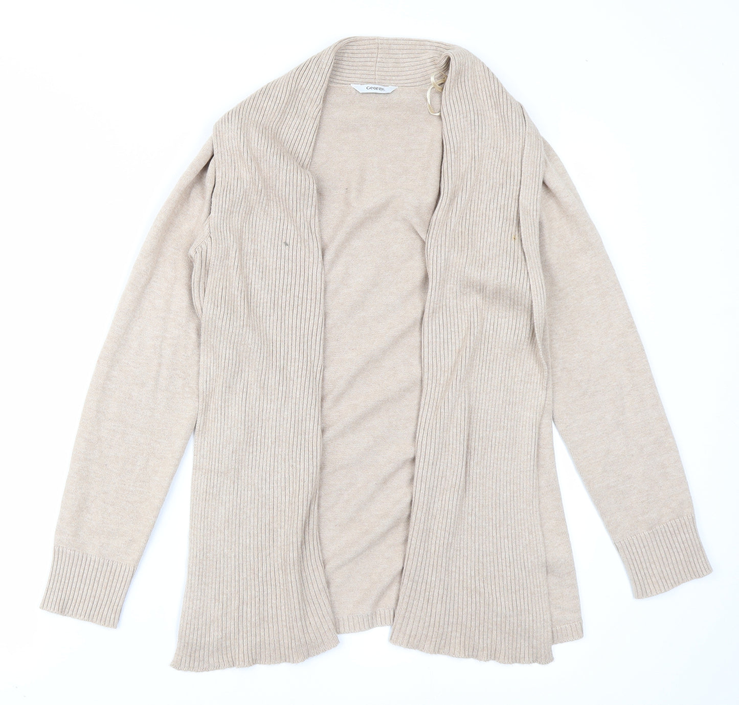 George Womens Beige  Knit Cardigan Jumper Size 10