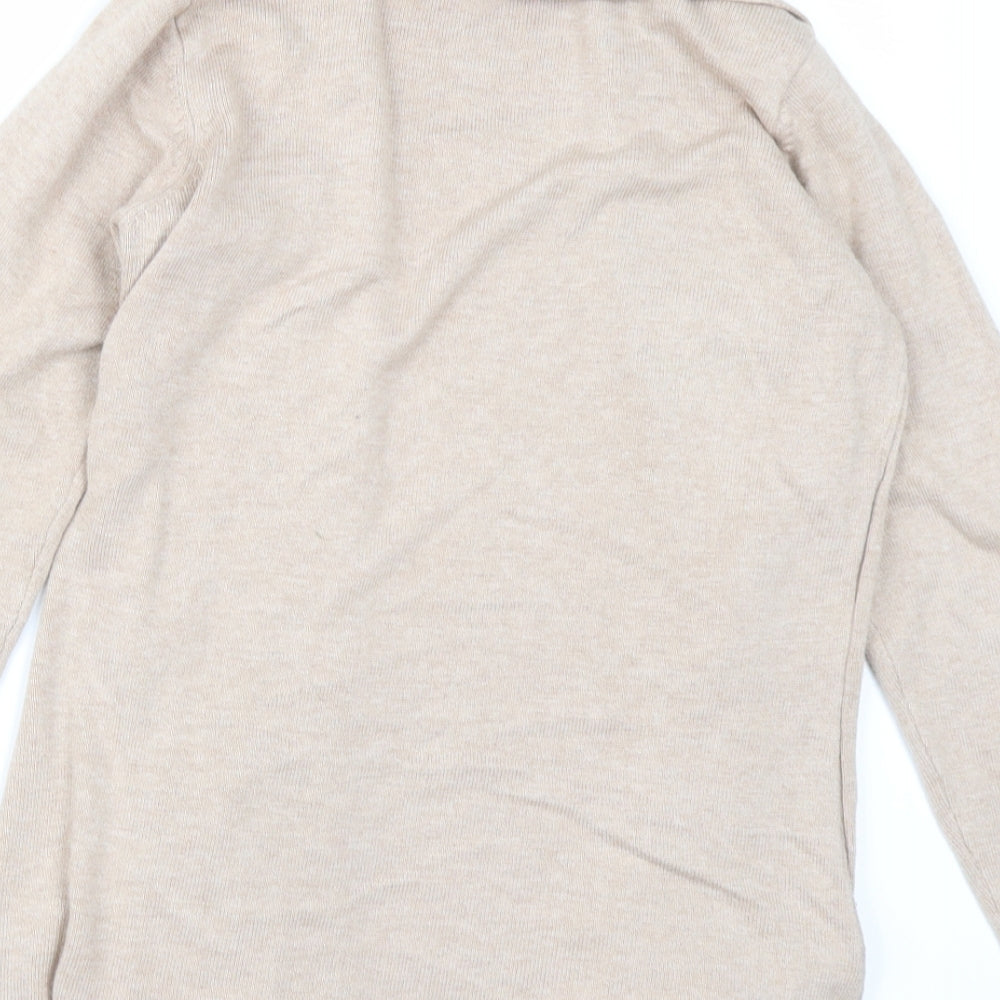 George Womens Beige  Knit Cardigan Jumper Size 10