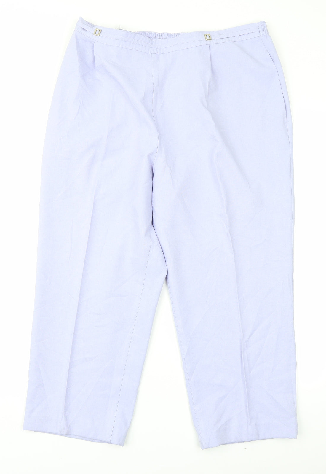 Marks & Spencers Womens Purple   Trousers  Size 18 L22 in