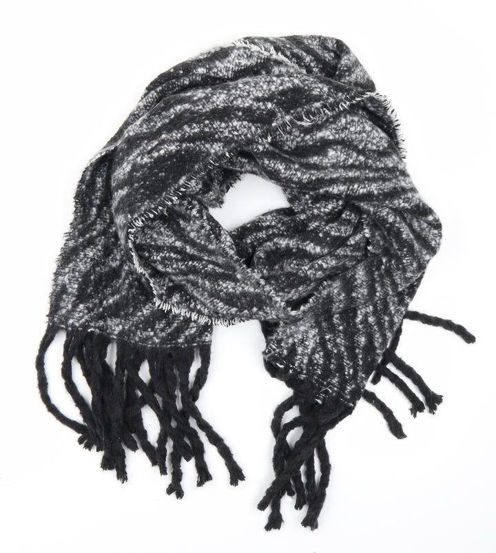 Peacocks Womens Black  Knit  Scarf
