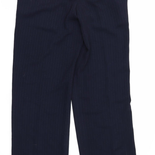 Club Collection Womens Blue Striped  Trousers  Size 32 in L30 in