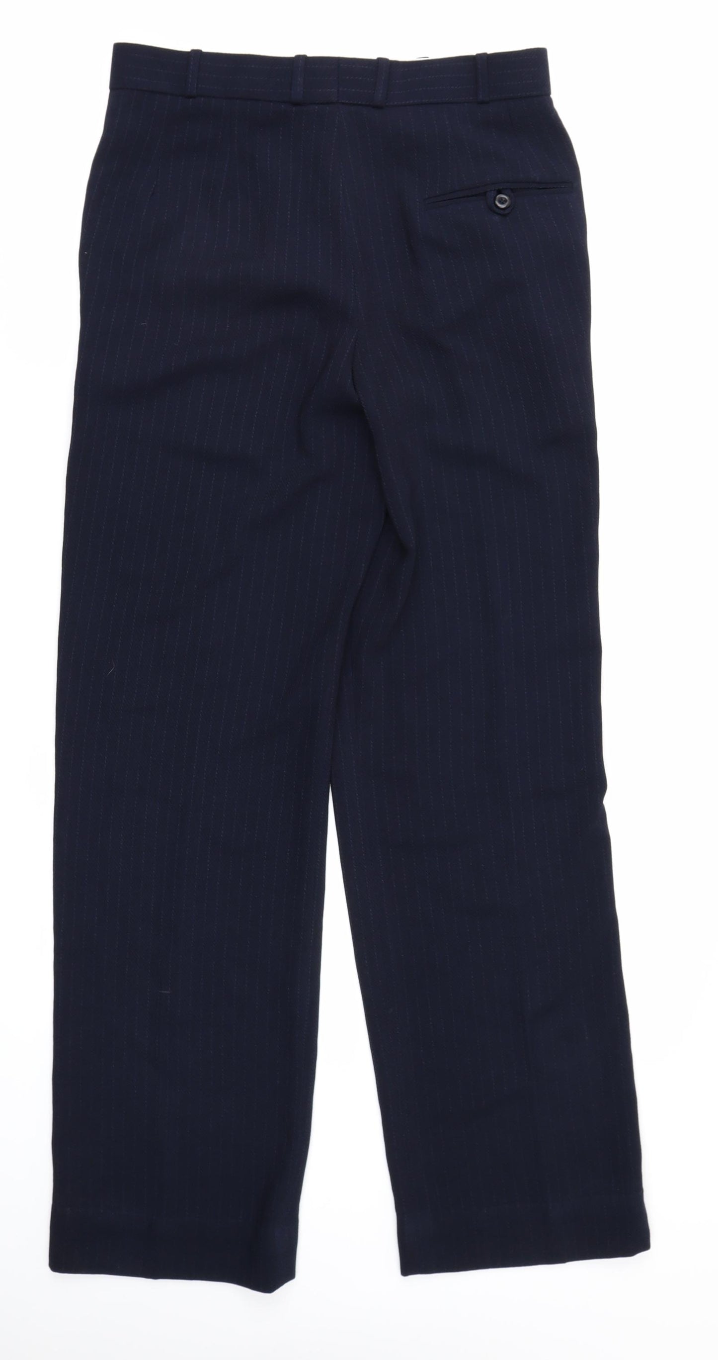 Club Collection Womens Blue Striped  Trousers  Size 32 in L30 in