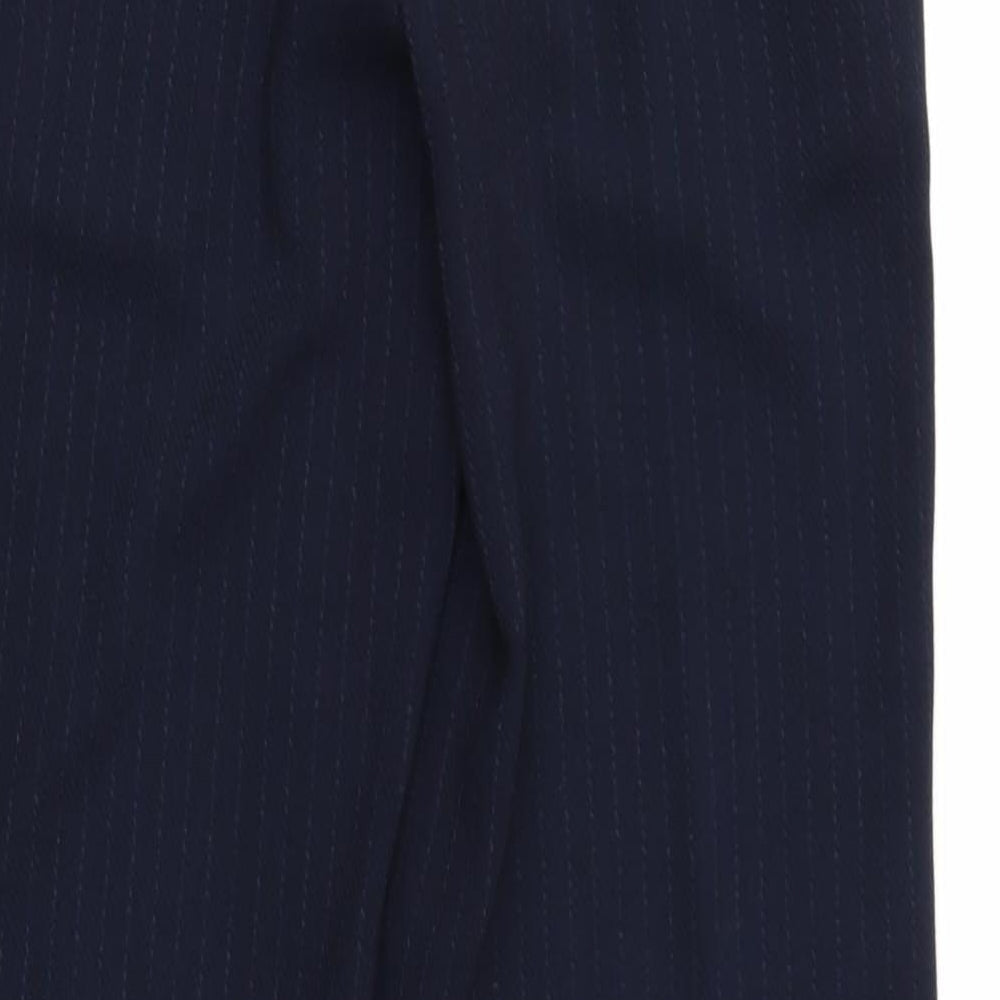 Club Collection Womens Blue Striped  Trousers  Size 32 in L30 in