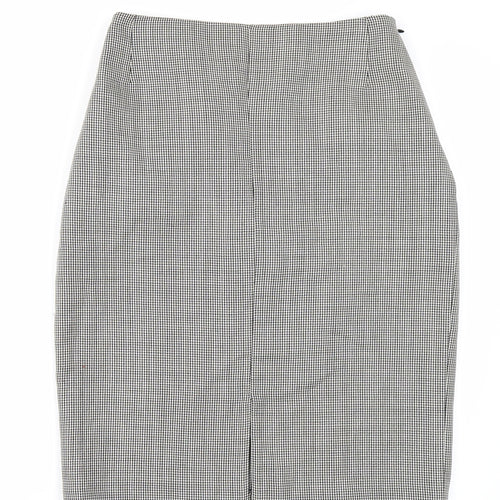 Gallara Womens Black Check  Straight & Pencil Skirt Size 30 in
