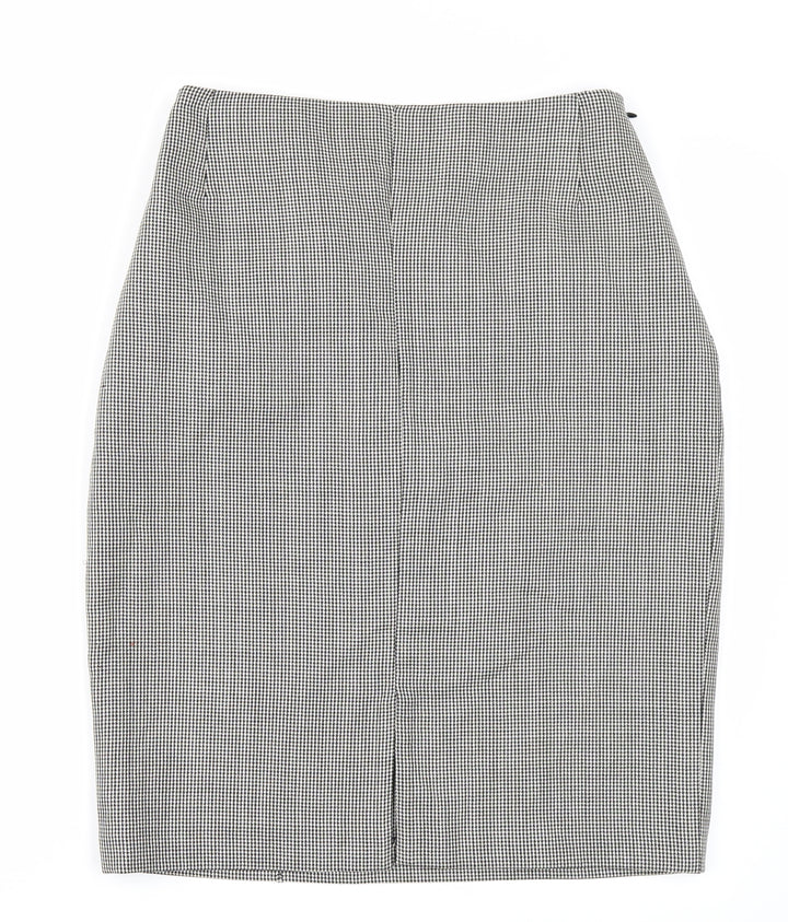 Gallara Womens Black Check Straight & Pencil Skirt Size 30 in