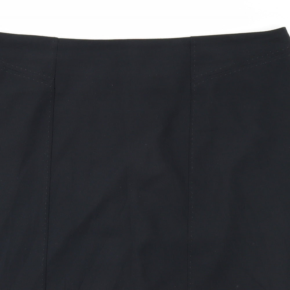 W Womens Black   A-Line Skirt Size 22