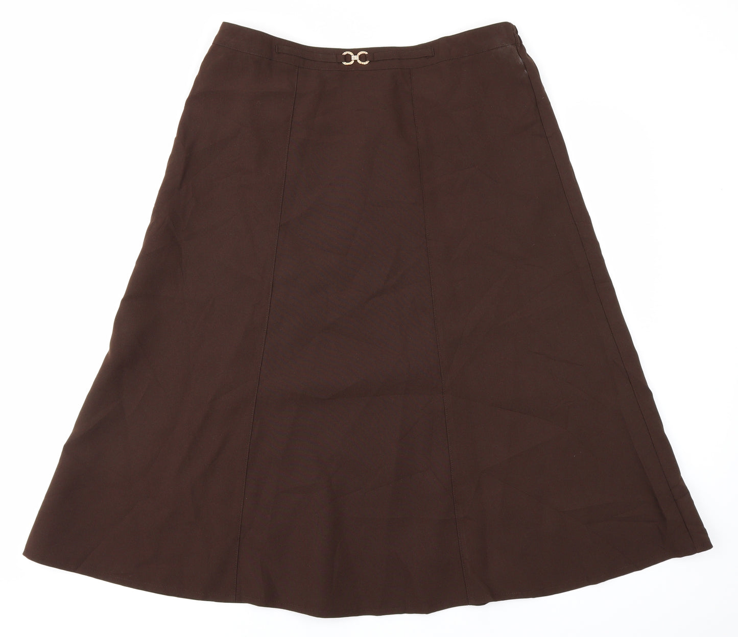 Damart Womens Brown   Flare Skirt Size 18