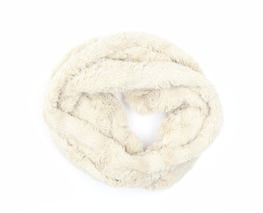 Front view of Preworn women’s beige scarf