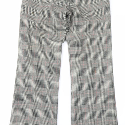Massimo Womens Brown Check  Trousers  Size 32 in L31 in