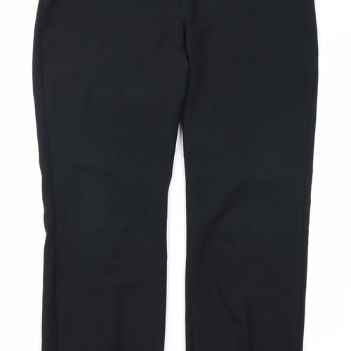 W Womens Black   Trousers  Size 14 L29 in