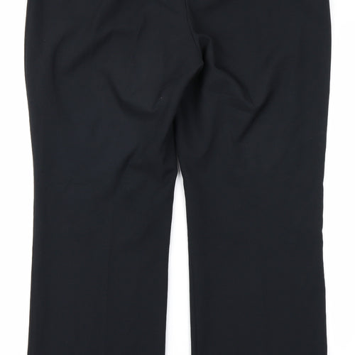 W Womens Black   Trousers  Size 14 L29 in