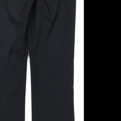 W Womens Black   Trousers  Size 14 L29 in