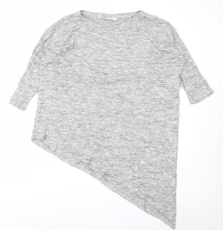 Wallis Womens Grey Basic T-Shirt Size M