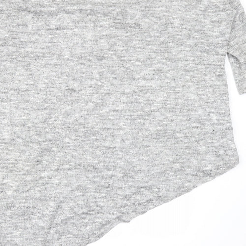 Wallis Womens Grey   Basic T-Shirt Size M