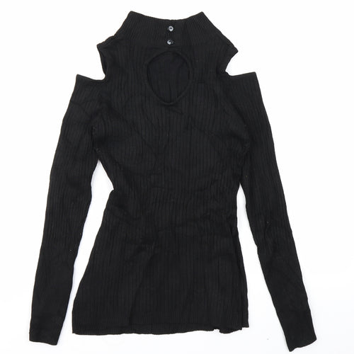 Preworn Womens Black   Pullover Jumper Size M