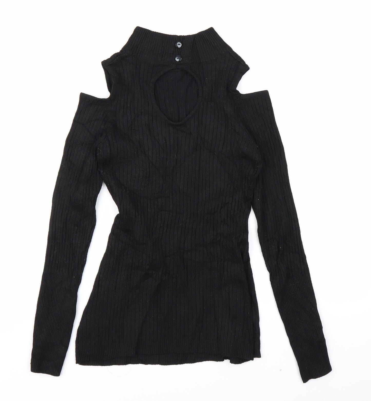 Preworn Womens Black   Pullover Jumper Size M