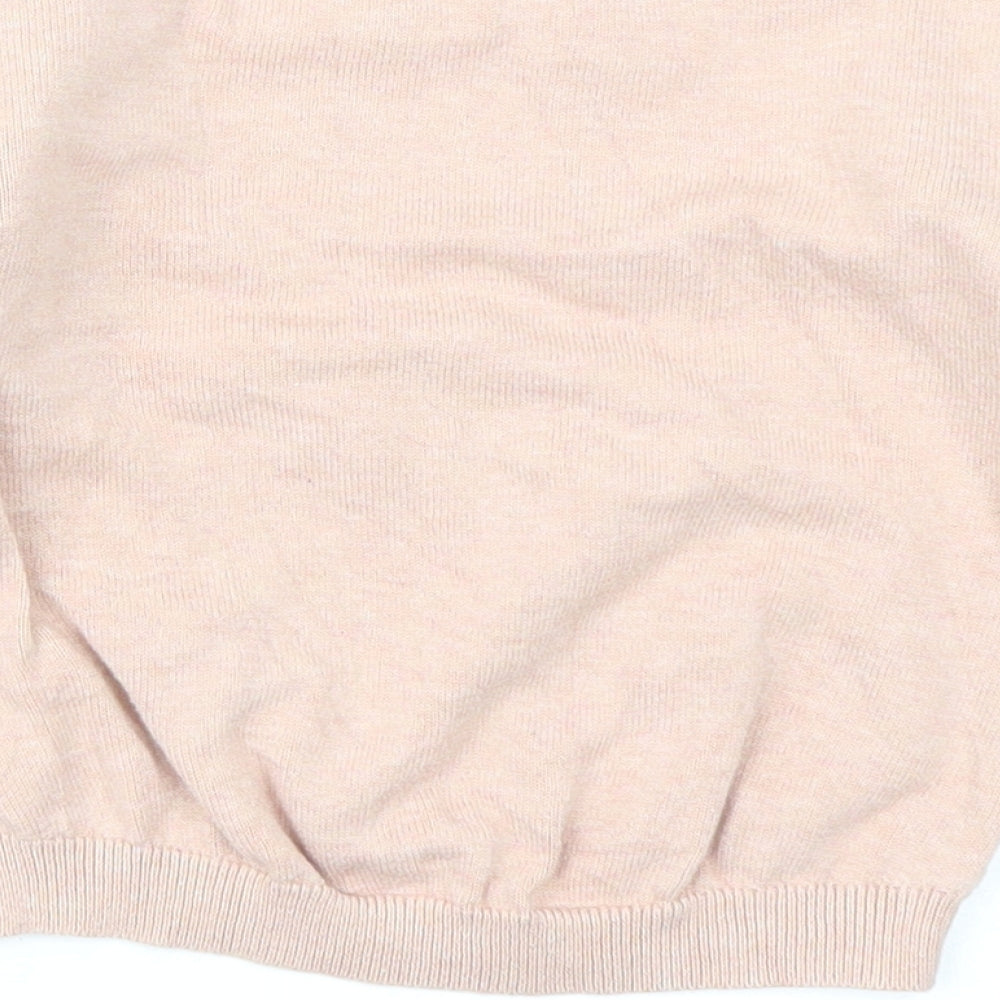 NEXT Girls Pink  Knit Pullover Jumper Size 4-5 Years  - Bear print