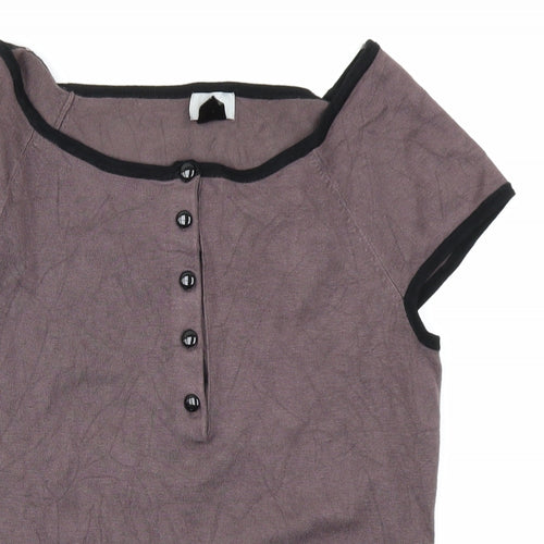 H&M Womens Brown  Knit Pullover Jumper Size S