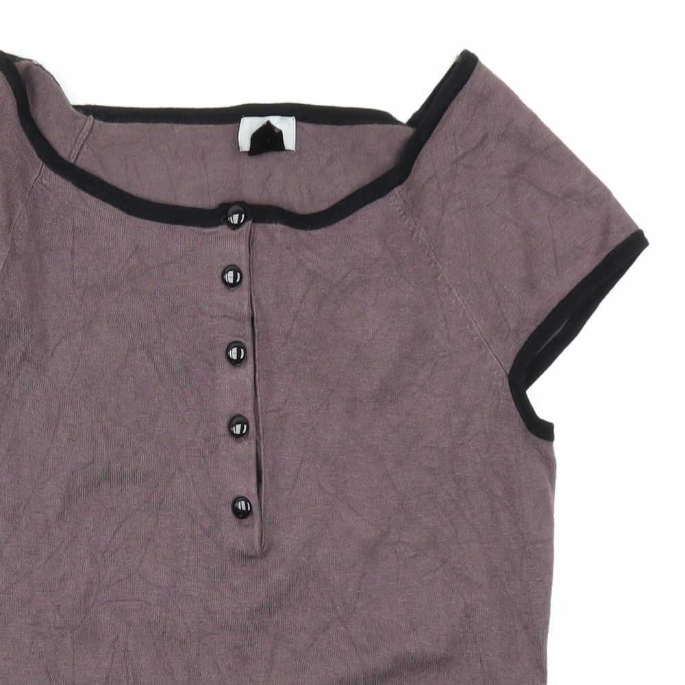 H&M Womens Brown  Knit Pullover Jumper Size S