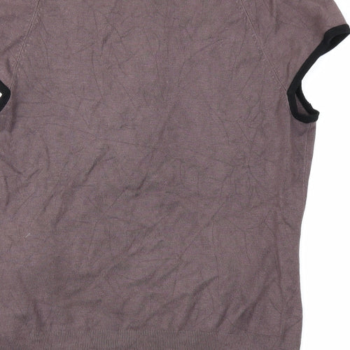 H&M Womens Brown  Knit Pullover Jumper Size S