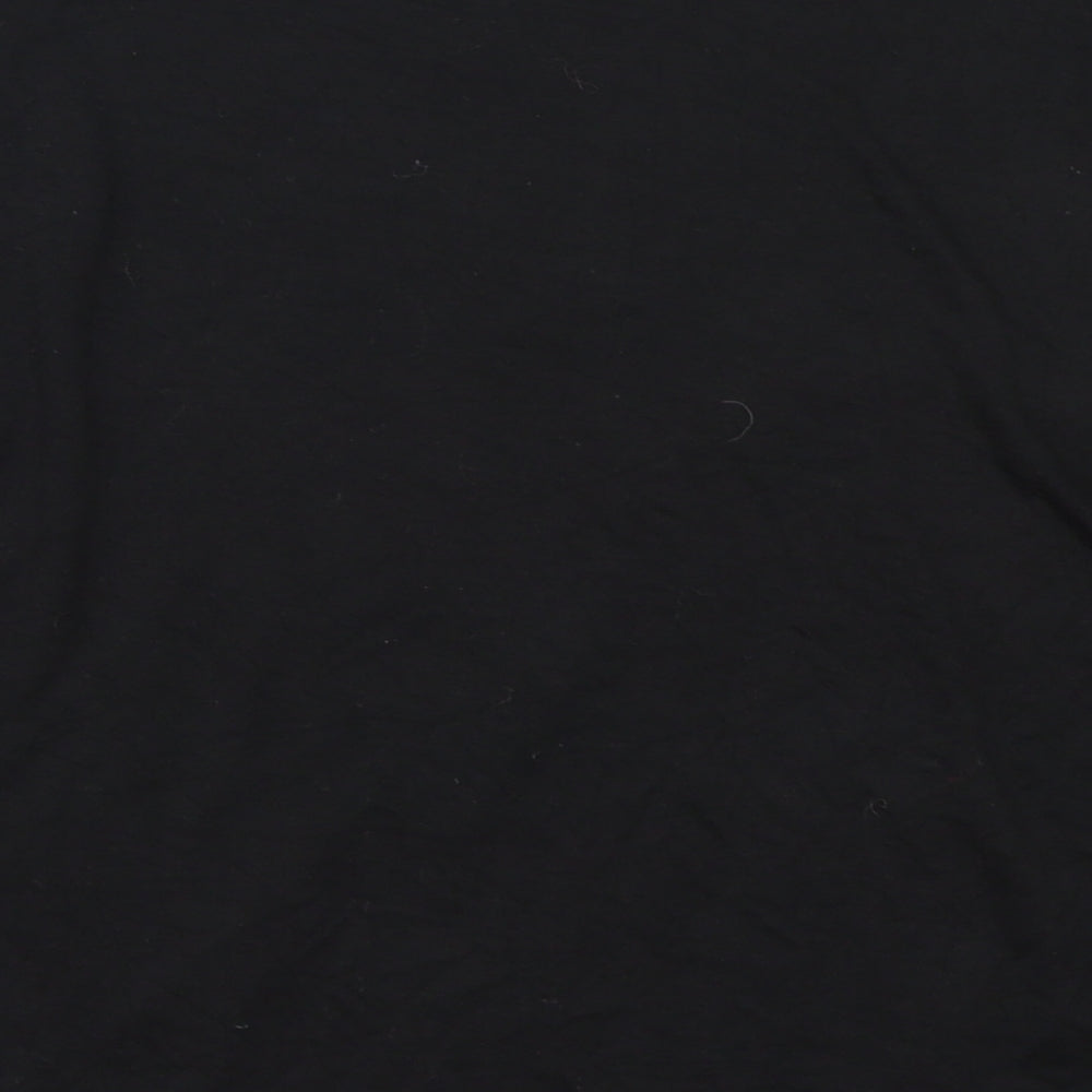 Boohoo Womens Black   Cropped T-Shirt Size 16