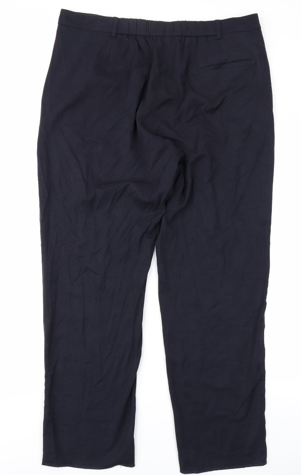 M&S Collection Womens Blue   Trousers  Size 18 L27 in