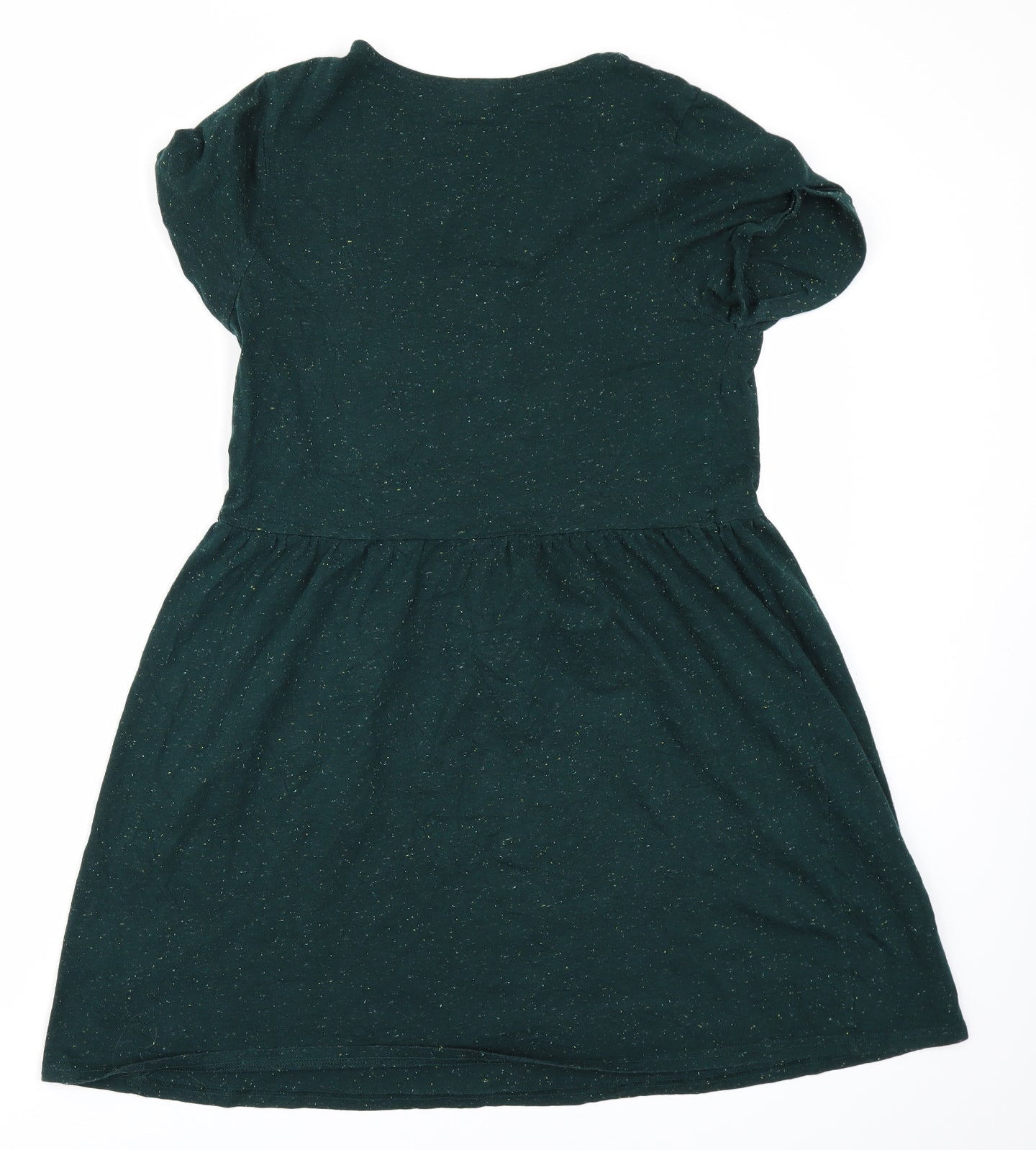 Topshop Womens Green   Skater Dress  Size 12