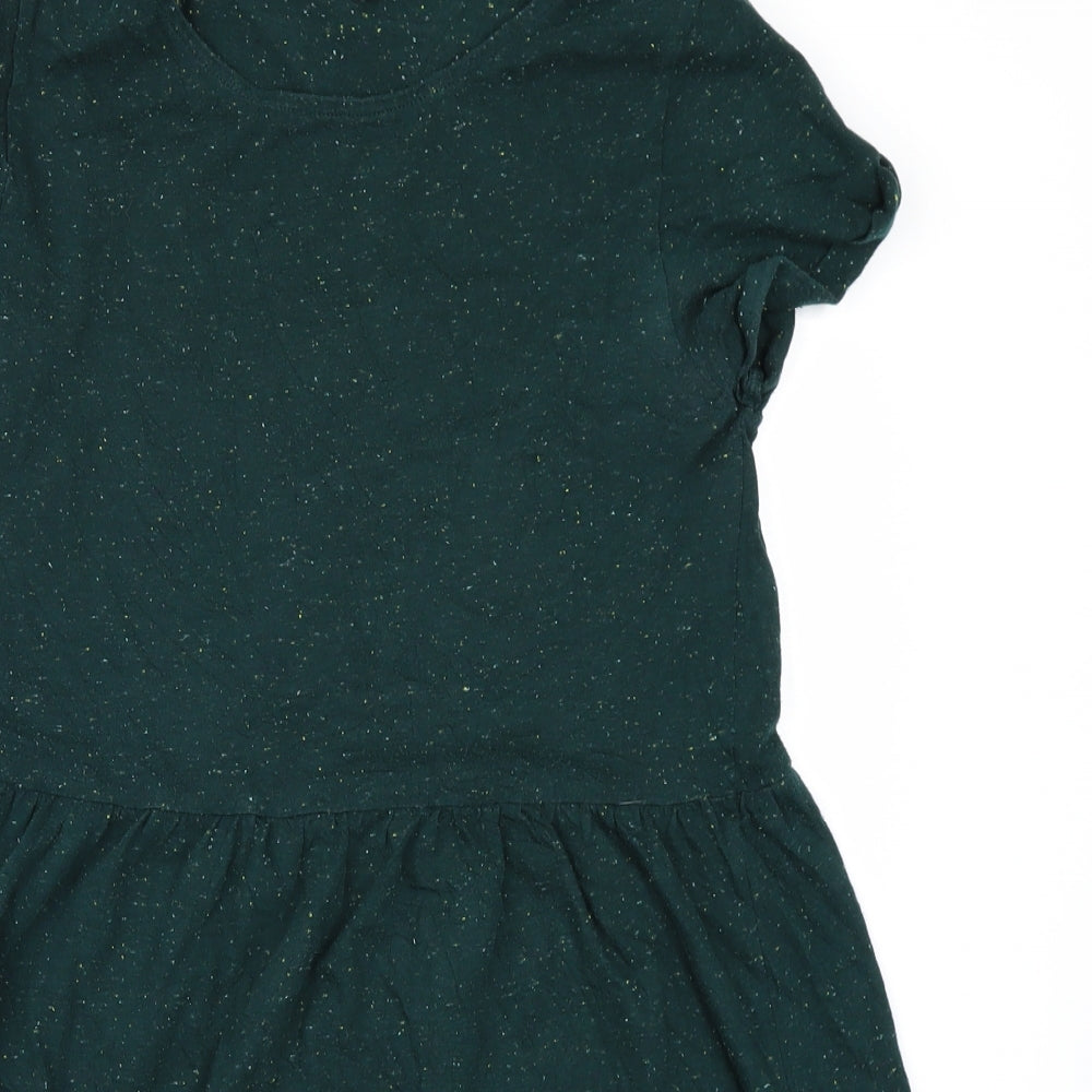 Topshop Womens Green   Skater Dress  Size 12