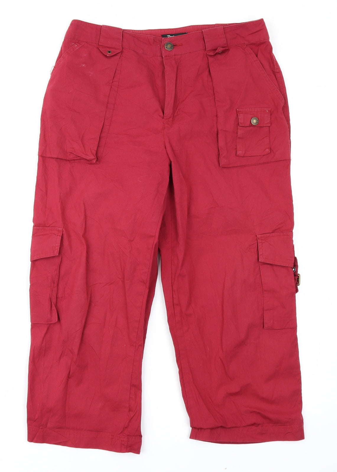 Rockmans Womens Red   Cargo Shorts Size 10