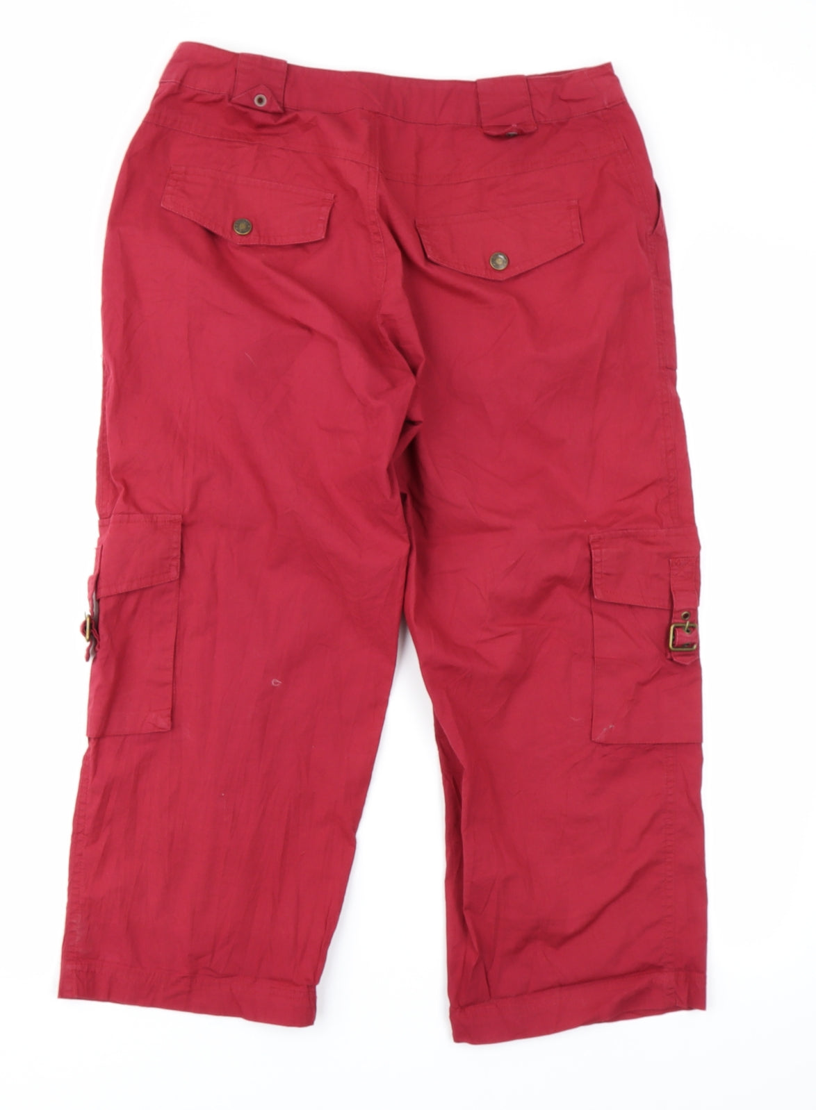 Rockmans Womens Red   Cargo Shorts Size 10