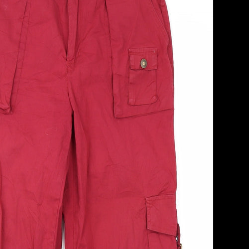 Rockmans Womens Red   Cargo Shorts Size 10