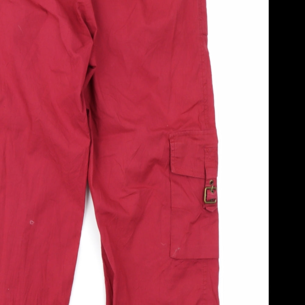 Rockmans Womens Red   Cargo Shorts Size 10