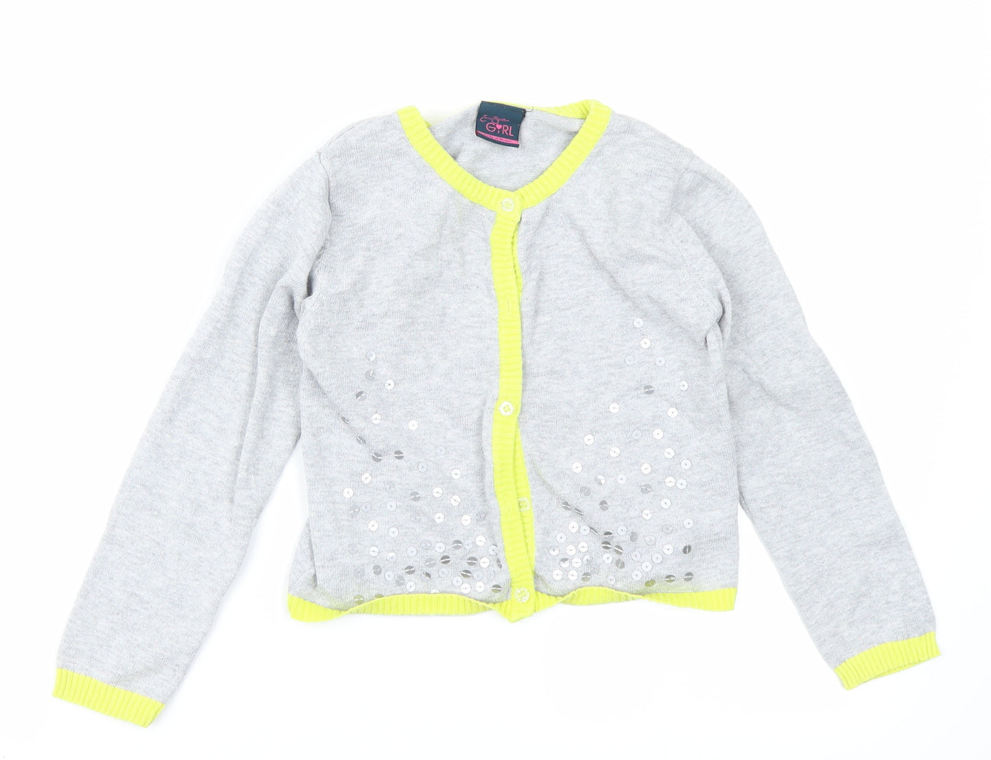 Emma Bunton Girls Girls Grey   Cardigan Jumper Size 6-7 Years