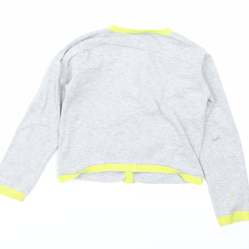 Emma Bunton Girls Girls Grey   Cardigan Jumper Size 6-7 Years