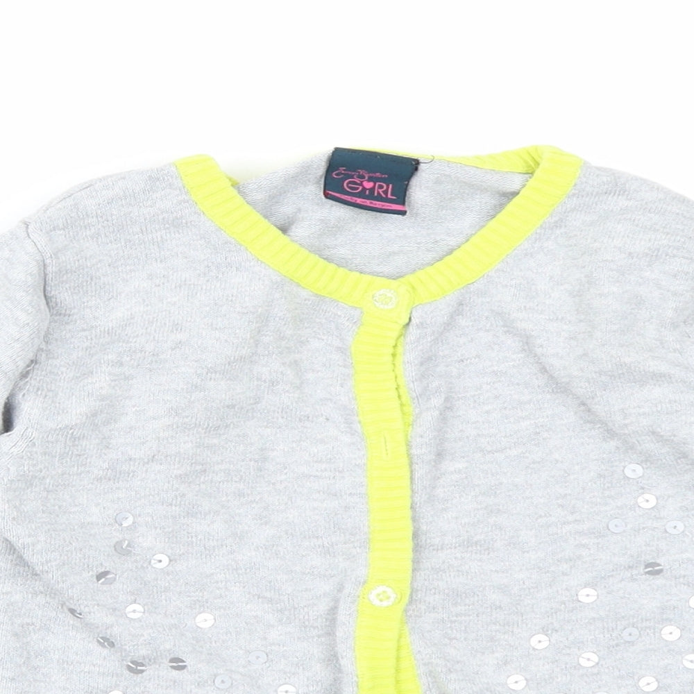 Emma Bunton Girls Girls Grey   Cardigan Jumper Size 6-7 Years