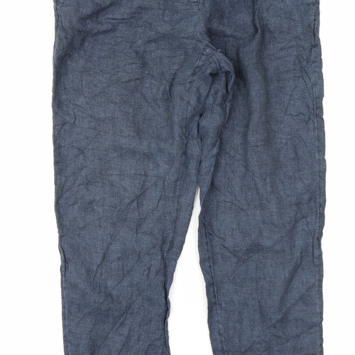 Monsoon Womens Blue   Trousers  Size 12 L27 in