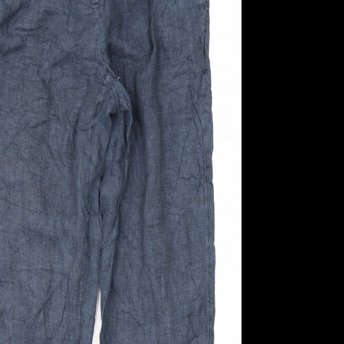 Monsoon Womens Blue   Trousers  Size 12 L27 in