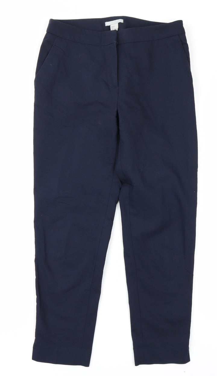 H&M Womens Blue   Trousers  Size 6 L23 in