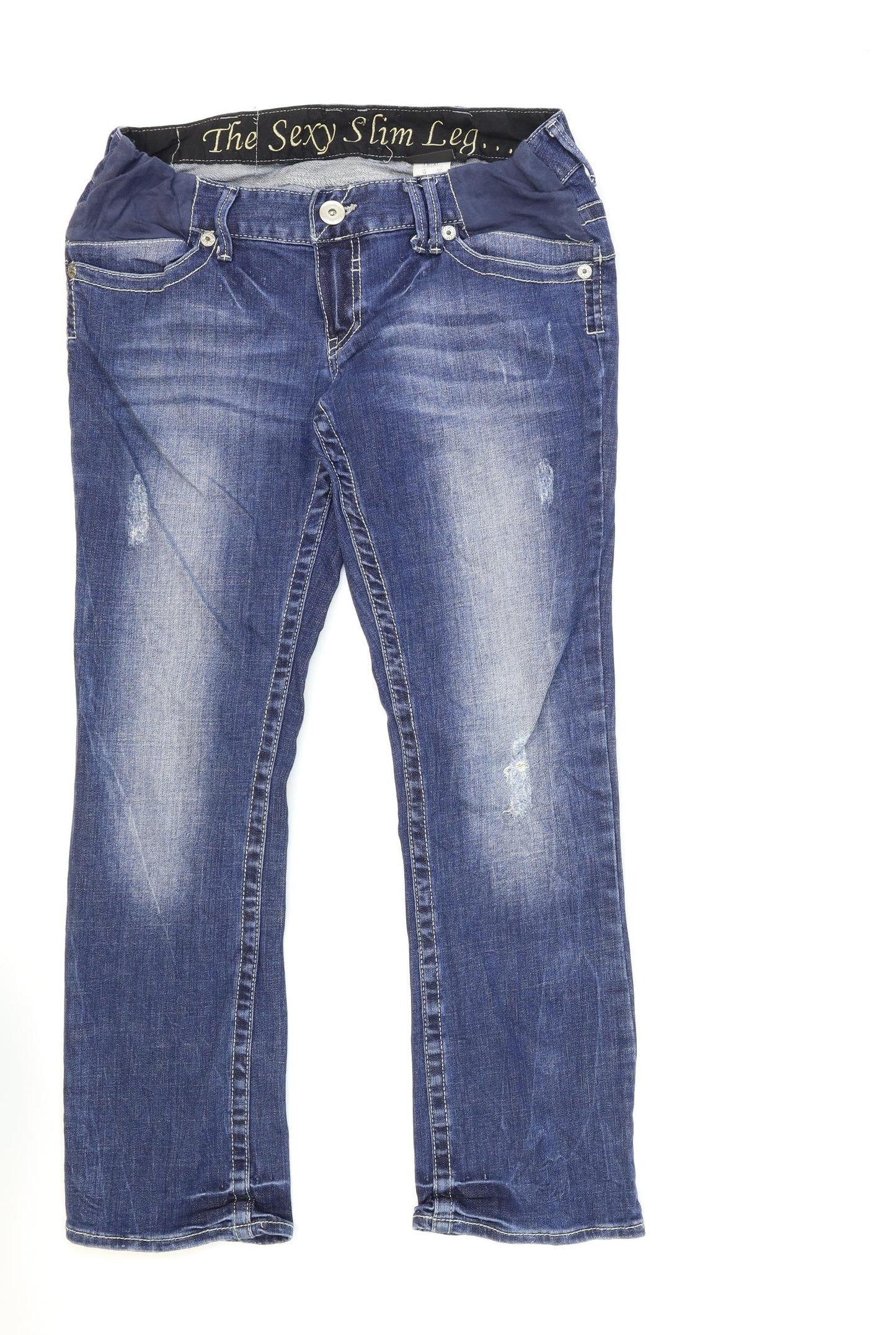 NEXT Womens Blue  Denim Straight Jeans Size 12 L28 in
